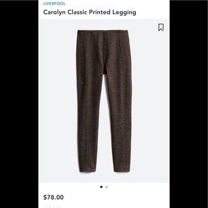 🐆 Stitch Fix Liverpool Carolyn Classic Cheetah Leopard Printed Leggings 🐆